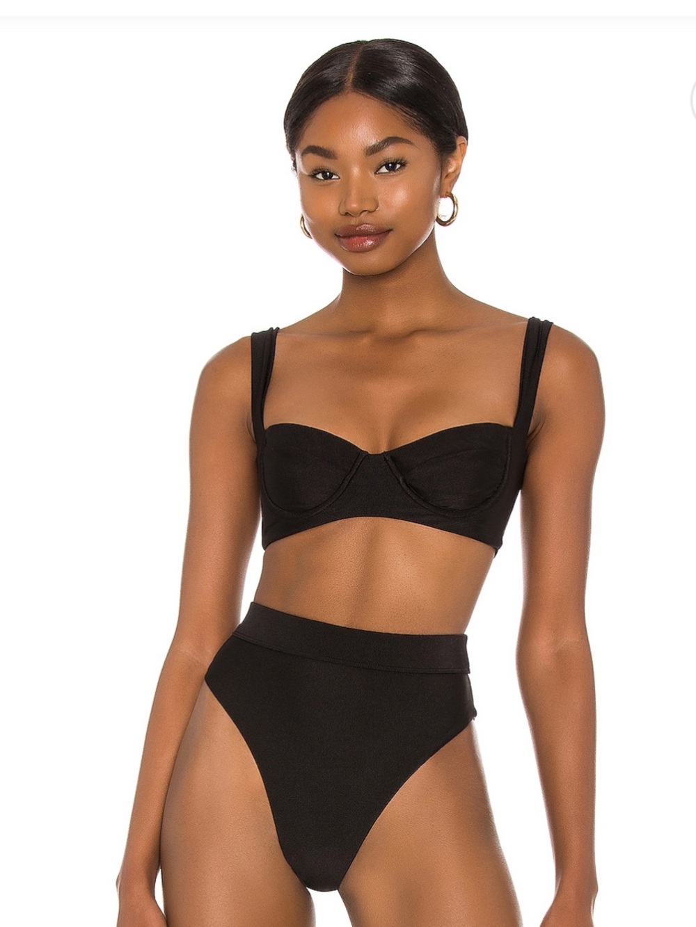 Revolve Tularosa Black Underwire Bikini Top